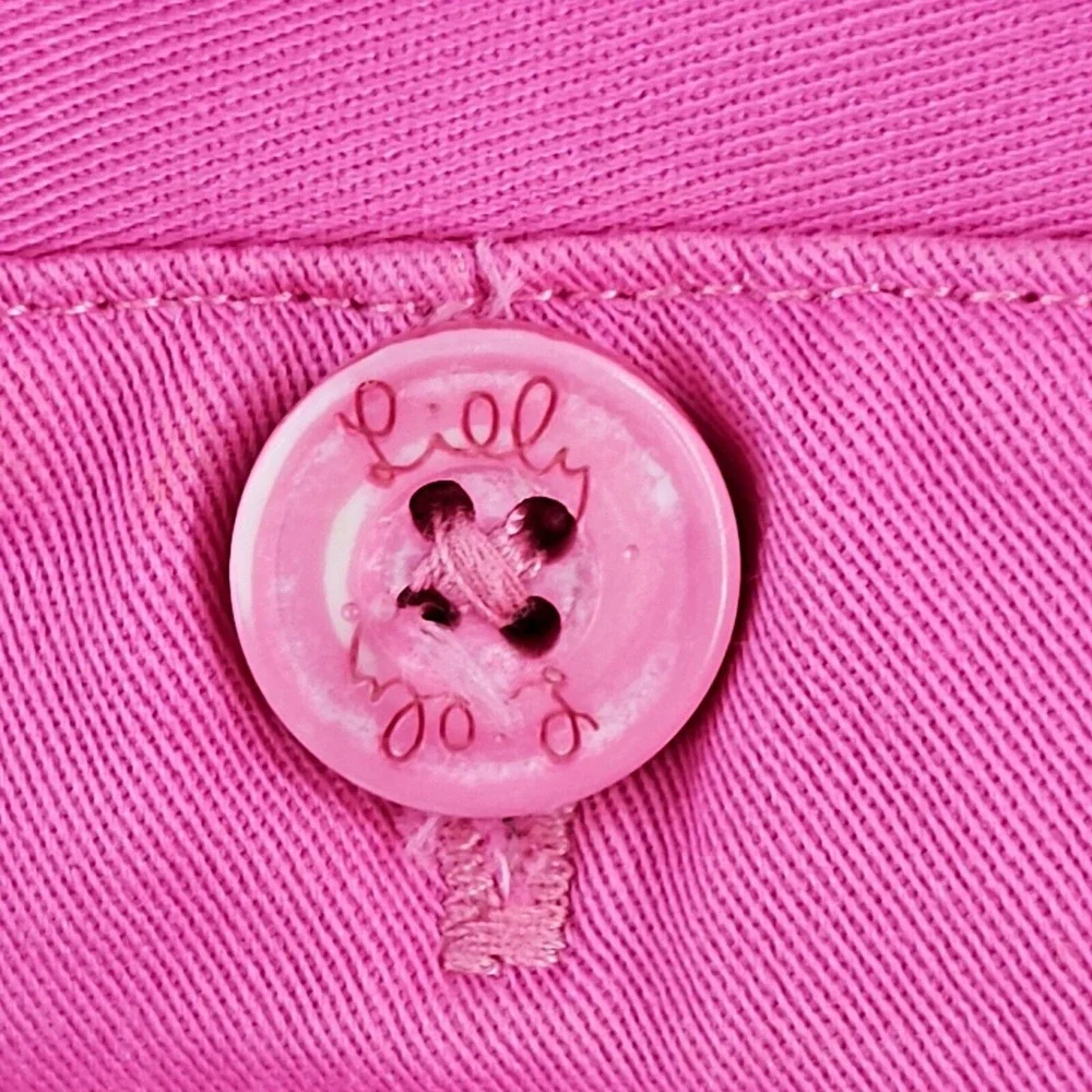 Lilly Pulitzer Hot Pink Dress Pants Size 6‎ Women's Straight Leg Stretch Bright